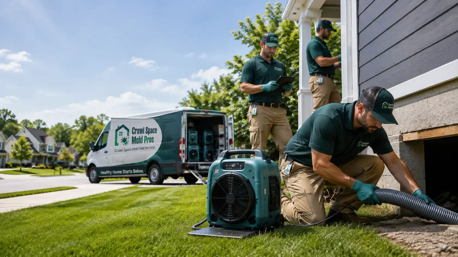 Crawl Space Mold Removal in Elysian, MN